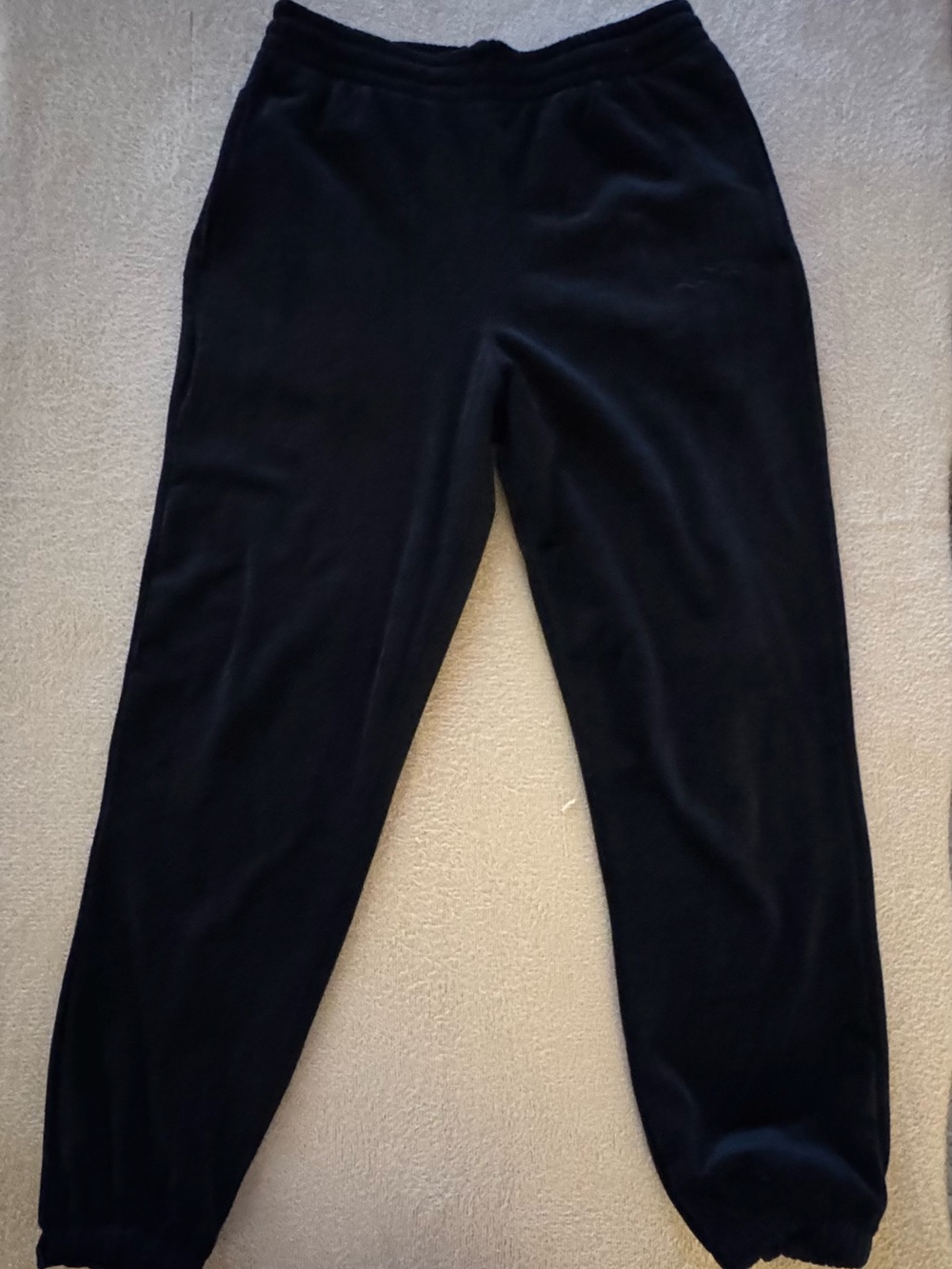 Women's Black Cozy Velour Jogger Pants - Lazypants